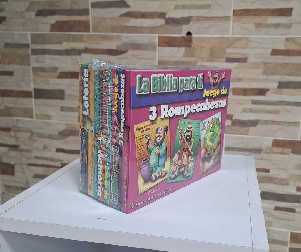 [Kit Juego de mesa] Lotería Memorama y Rompezabezas