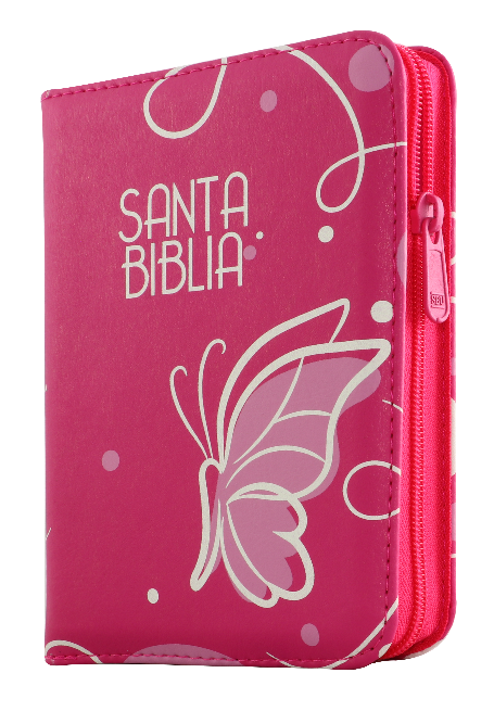 Biblia Reina Valera 1960 Chica Letra Chica Imitación Piel Fucsia Código QR [RVR025cZLMPJR]