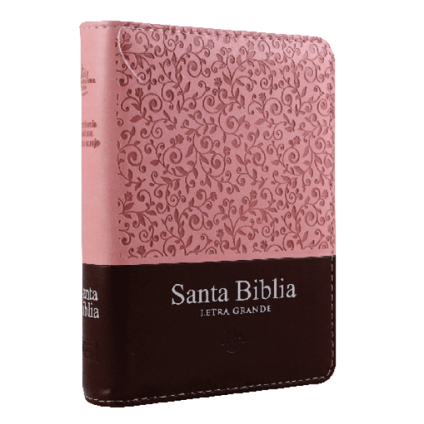 Biblia Reina Valera 1960 Tamaño Bolsillo Letra Mediana Imitación Piel Rosa Marrón (RVR26cLSGiPJRZTI)