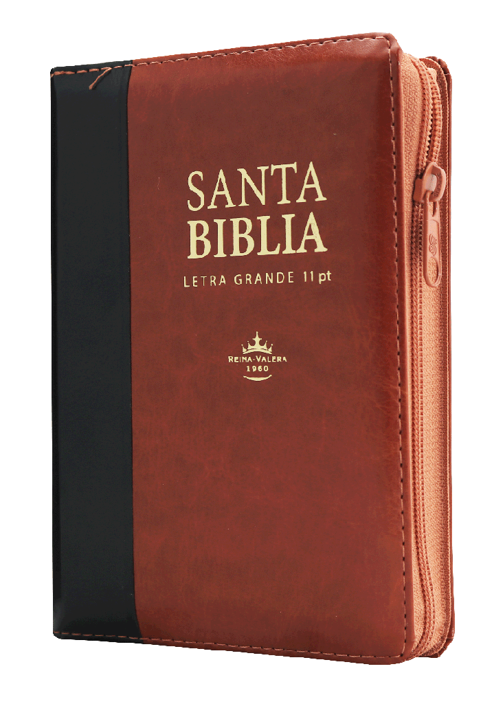 Biblia Reina Valera 1960 Letra Grande Marrón/Negro [RVR046cLSGiPJRZTI]