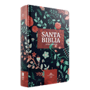 Biblia Reina Valera 1960 Tapa Dura Azul Flores Canto Bronce [RVR063CLGPJR]