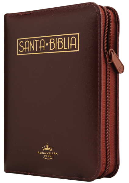 Biblia Reina Valera 1960 Bolsillo Letra Chica Imitación Piel Vino QR [RVR025cZLMa PJR]