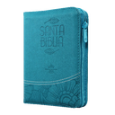 Biblia Reina Valera 1960 Bolsillo Letra Chica Imitación Piel Azul QR [RVR026cZTILM PJR]