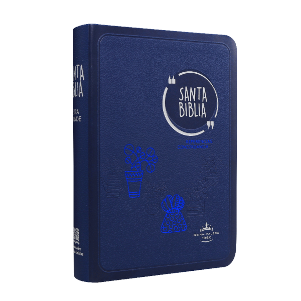 Biblia Reina Valera 1960 Chica Letra Grande Imitación Piel Azul [RVR045cLG GA]