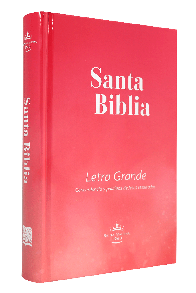 Biblia Reina Valera 1960 Mediana Letra Grande Tapa Dura Rosa [RVR063cPJR]