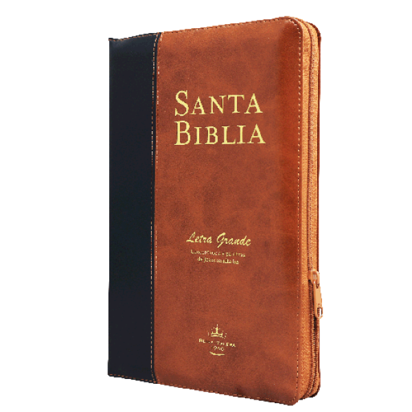 Biblia Reina Valera 1960 Mediana Letra Grande Imitación Piel Marrón - Negro [RVR065cPJRZTI]