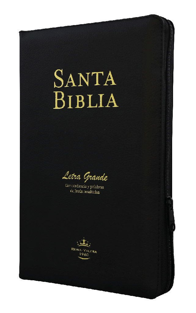 Biblia Reina Valera 1960 Mediana Letra Grande Imitación Piel Negro [RVR065cPJRZTI]