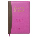 Biblia Reina Valera 1960 Mediana Letra Grande Imitación Piel Rosa-Marrón [RVR065cPJRZTI]