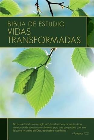 Biblia de Estudio Vidas Transformadas Reina Valera 1960 Tapa Dura