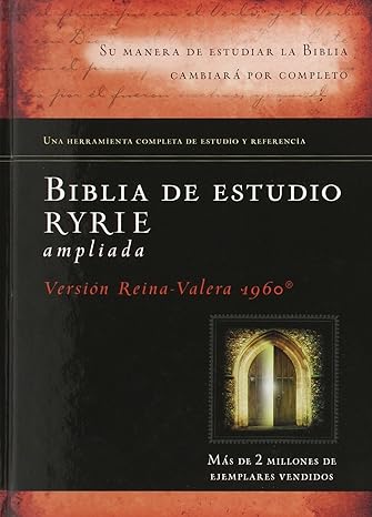 Biblia de Estudio Ryrie Ampliada Reina Valera 1960 Tapa Dura