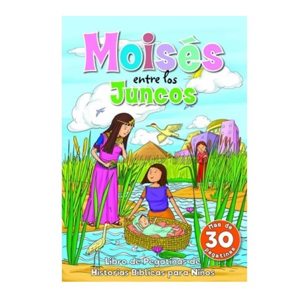 Libro De Pegatinas - Moisés Entre Los Juncos