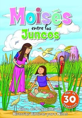 Libro De Pegatinas - Moisés Entre Los Juncos