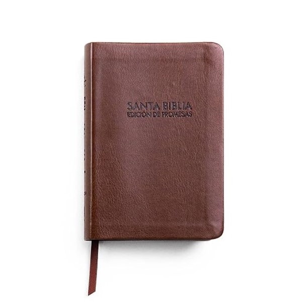 Biblia de Promesas Reina Valera 1960 Letra Grande Piel Especial Color Café