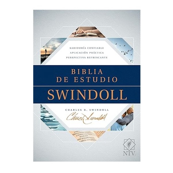 Biblia de Estudio Swindoll NTV Tapa Dura Azul