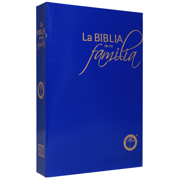 Biblia de Estudio de mi Familia Traducción Lenguaje Actual Mediana Letra Chica Rústica Azul [TLA60P]