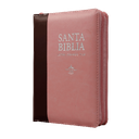 Biblia Reina Valera 1960 Chica Letra Grande Imitación Piel Rosa Marrón [RVR046cZTILSGiPJR]