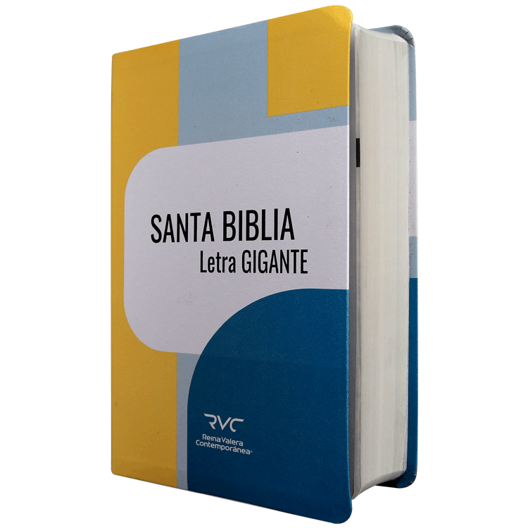 Biblia Reina Valera Contemporánea Mediana Letra Gigante Imitación Piel Azul [RVC.66cLGiPJR]