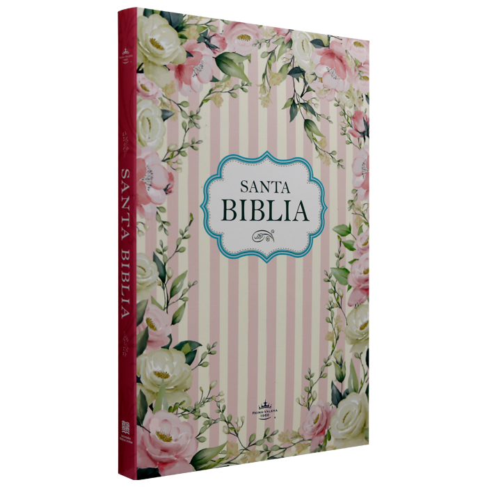 Biblia Misionera Reina Valera 1960 Mediana Letra Mediana Rústica Flores y Rayas [RVR.60ue]