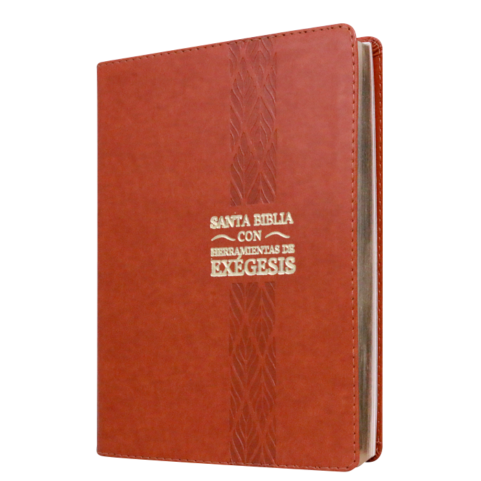 Biblia de Estudio Exégesis Reina Valera 1995 Grande Letra Mediana Imitación Piel Miel [RVR95086EEcLM]