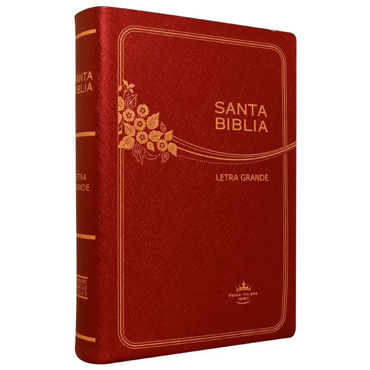 Biblia Reina Valera 1960 Mediana Letra Grande Vinil Vino [RVR062CLG]