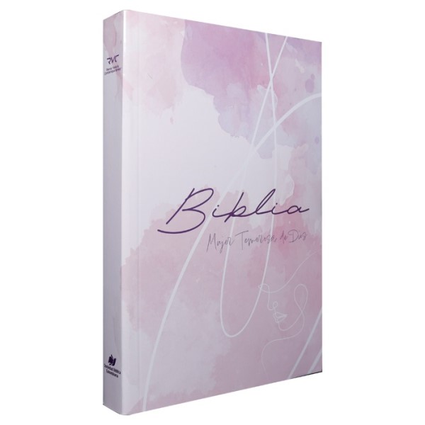 Biblia Misionera Contemporánea Mediana Letra Chica Rústica Blanco/Rosa [RVC60ue]