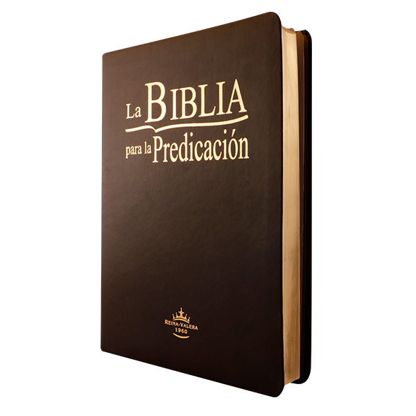 Biblia de Estudio para la Predicación Reina Valera 1960 Grande Letra Grande Imitación Piel Café [RVR085LG]