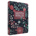 Biblia Reina Valera 1960 Tapa Dura Azul Flores Canto Bronce [RVR063CLGPJR] 