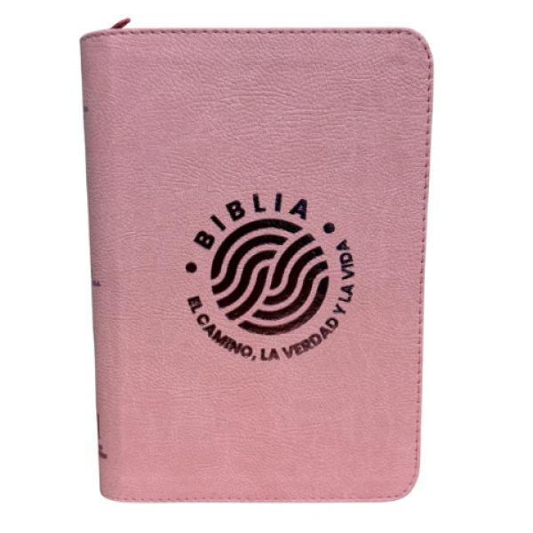 Biblia El Camino La Verdad y La Vida Reina Valera 1960 Mediana Letra Grande Imitación Piel Rosa Código QR [RVR066LGZPJR] 
