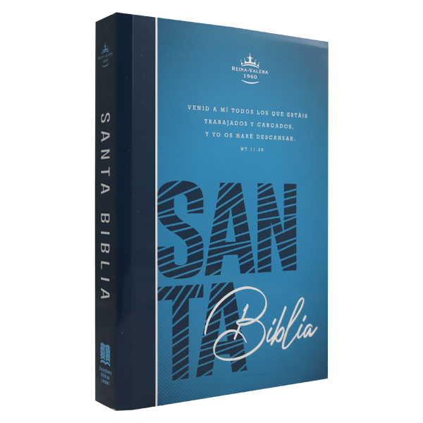 Biblia Misionera Reina Valera 1960 Mediana Letra Mediana Tapa Rústica Azul [RVR.60uecFBPJr] 