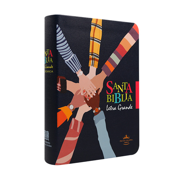 Biblia Reina Valera 1960 Chica Letra Grande Imitación Piel Negra Manos [RVR045cLG UT] 