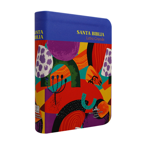Biblia Reina Valera 1960 Chica Letra Grande Imitación Piel Colores [RVR045cLG VR] 
