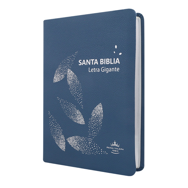 Biblia Reina Valera 1960 Grande Letra Gigante Imitación Piel Azul hojas [RVR085cLGIPJR AZ] 