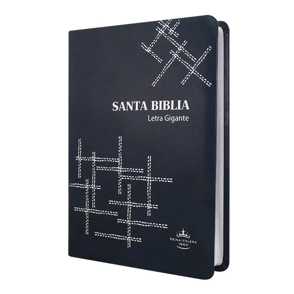 Biblia Reina Valera 1960 Grande Letra Gigante Imitación Piel Azul Marino [RVR085cLGIPJR SL] 