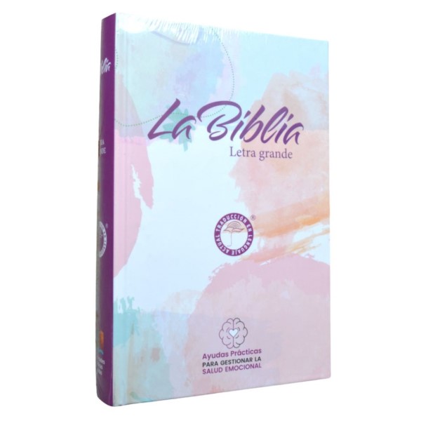 Biblia Ayudas Salud Emocional Traducción Lenguaje Actual Mediana Letra Grande Tapa Dura Lila [TLA.63LGPJR] 