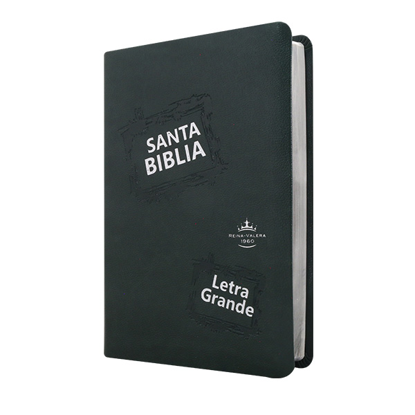 Biblia Reina Valera 1960 Mediana Letra Grande Imitación Piel Verde Oscuro [RVR065CLG CL] 
