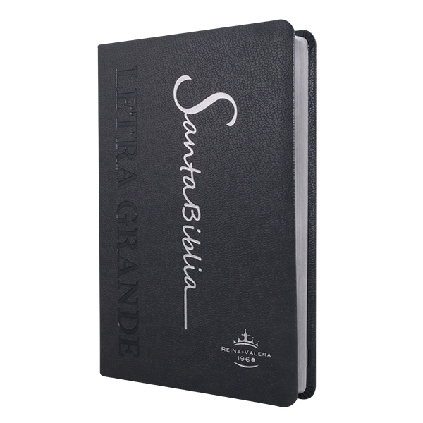 Biblia Reina Valera 1960 Mediana Letra Grande Imitación Piel Gris [RVR065cLG PE SP] 