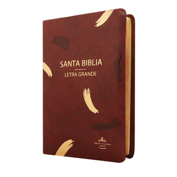 Biblia Reina Valera 1960 Mediana Letra Grande Imitación Piel Vino [RVR065CLG WS] 