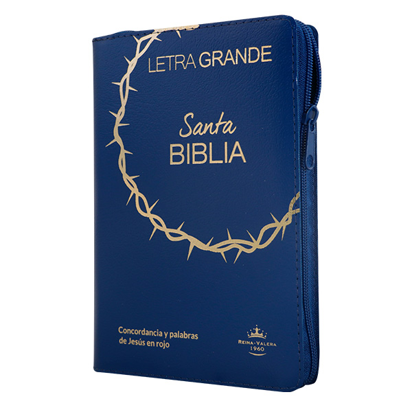 Biblia Reina Valera 1960 Mediana Letra Grande Covertex Azul [RVR.65cLGPJRTIZ-GPR] 