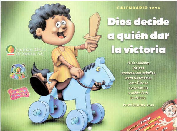 Calendario Infantil 2026 "Dios Decide…"