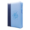 Biblia Reina Valera 1960 Mediana Letra Grande Imitación Piel Azul/Azul Marino Código QR [RVR066LGZPJR] 