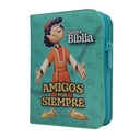 Biblia Infantil Amigos por Siempre Reina Valera 1960 Tamaño Bolsillo Letra Mediana Vinil Verde [RVR022cdPZPJRa] 