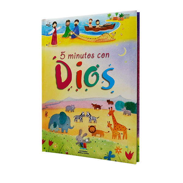 Libro Infantil 5 Minutos Con Dios Edad 5 a 9 Tapa Dura [TLA453P] 