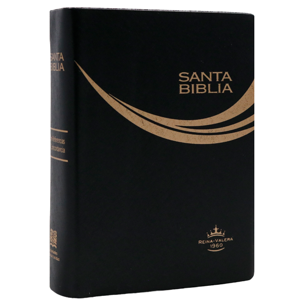 Biblia Reina Valera 1960 Tamaño Bolsillo Letra Mediana Vinil Negro [RVR022c String] 