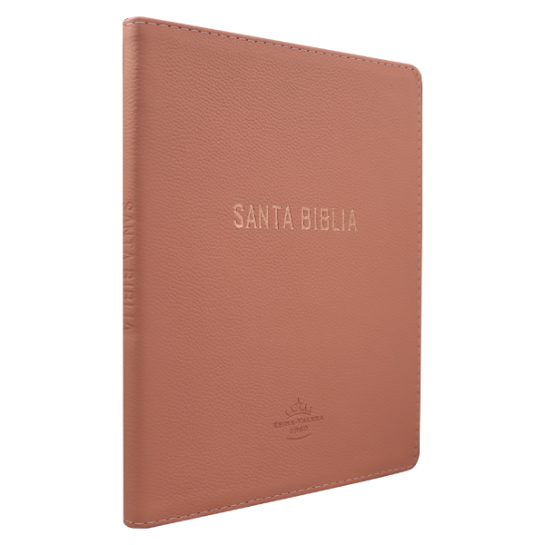 Biblia Reina Valera 1960 Grande Letra Mediana Piel Genuina Rosa [RVR.89cFBPJR] 