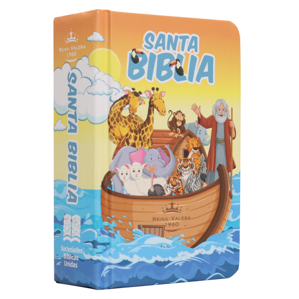 Biblia Infantil Reina Valera 1960 Mini Bolsillo Letra Chica Tapa Dura Arca Naranja [RVR.13cPJR] 