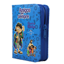 Biblia Infantil Amigos por Siempre Reina Valera 1960 Tamaño Bolsillo Letra Mediana Vinil Azul QR [RVR022cdPZPJRa]  
