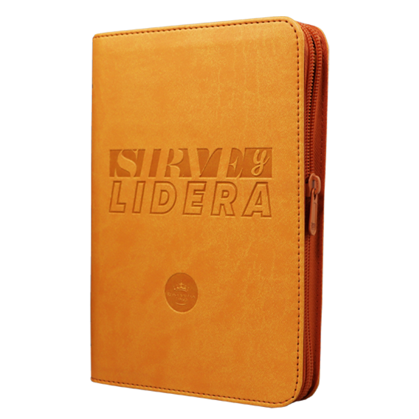Biblia Sirve y Lidera Reina Valera 1960 Mediana Letra Grande Imitación Piel Mostaza Código QR [RVR066LGZPJR] 
