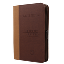 Biblia Vive la Palabra Traducción Lenguaje Actual Mediana Letra Grande Imitación Piel Marrón/Café [TLA.66LGZT] 