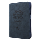Biblia El Camino La Verdad y La Vida Traducción Lenguaje Actual Mediana Letra Grande Imitación Piel Azul Código QR [TLA066LGZ] 