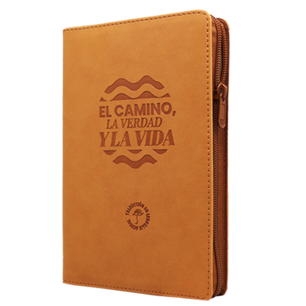 Biblia El Camino La Verdad y La Vida Traducción Lenguaje Actual Mediana Letra Grande Imitación Piel Miel Código QR [TLA066ZLGPPJR] 